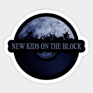 New Kids On The Block blue moon vinyl Sticker